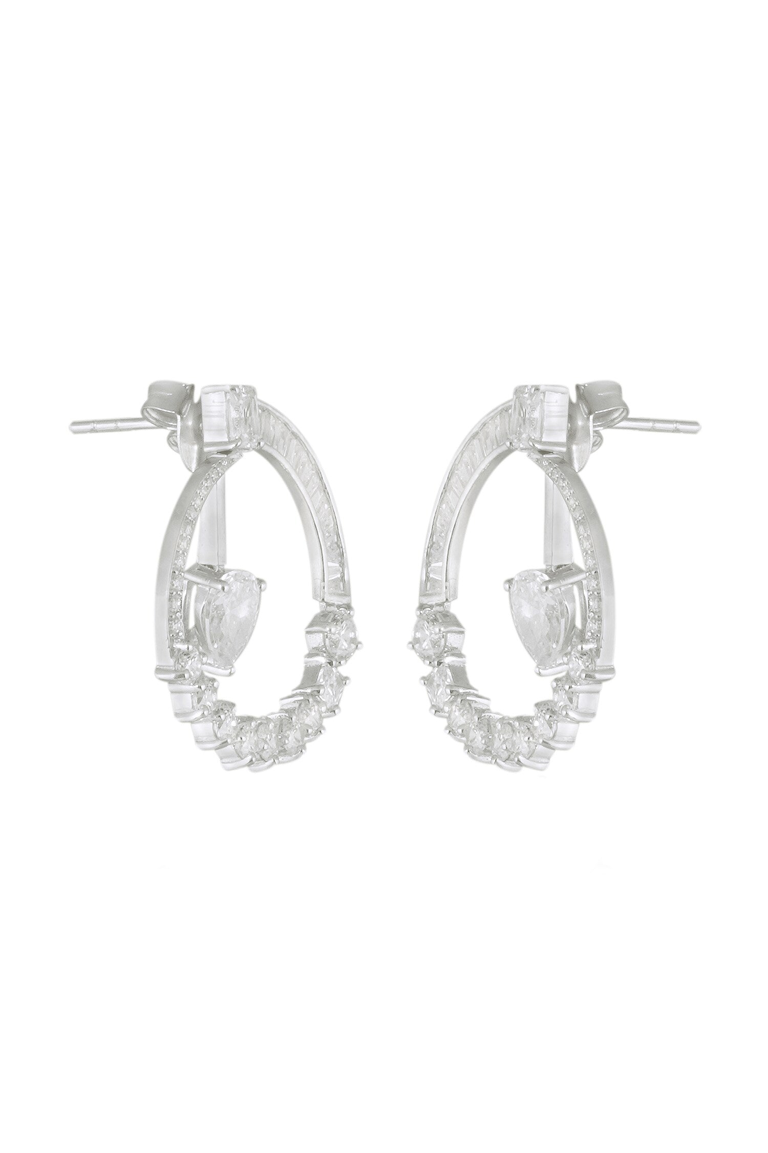 CZ Orbit Hoops 