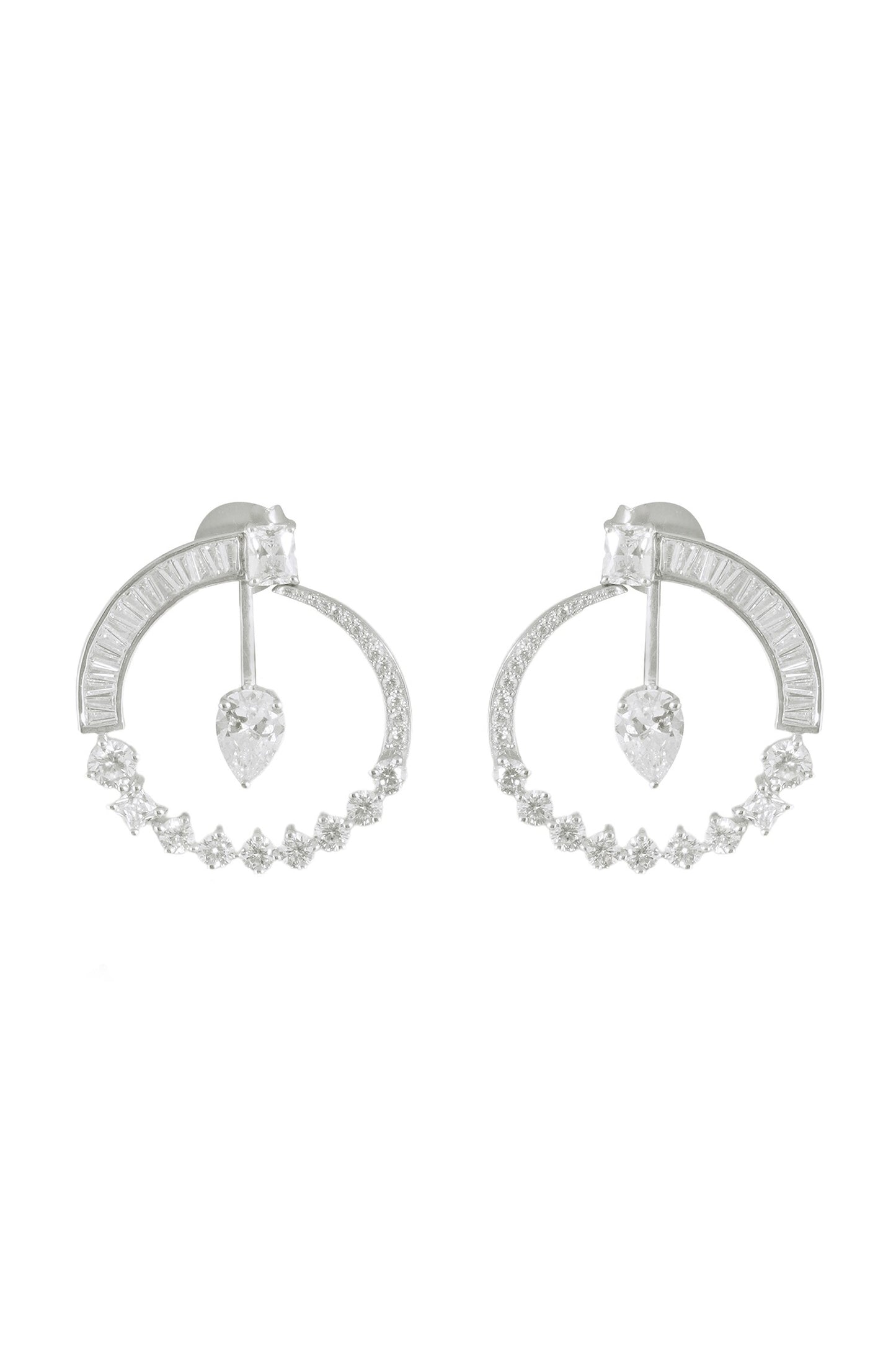 CZ Orbit Hoops 