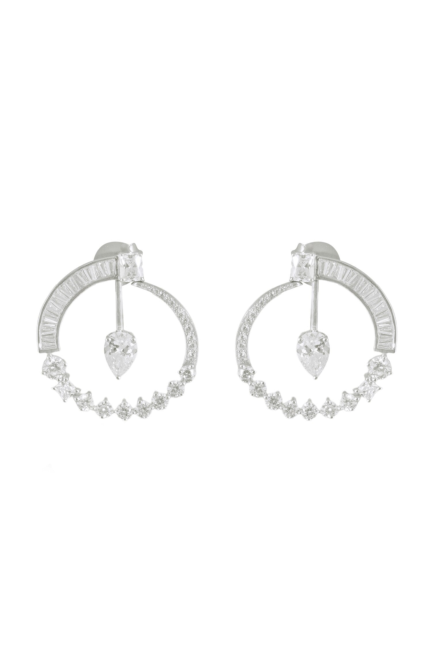CZ Orbit Hoops 