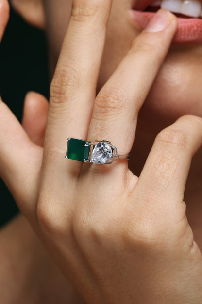 Radiant Stone Promise Ring 