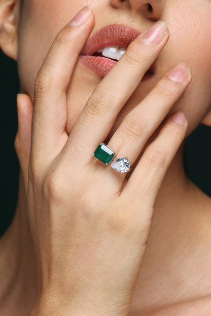 Radiant Stone Promise Ring 