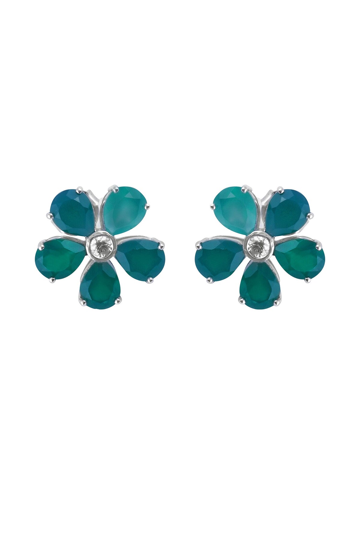 Promise Petal Onyx Studs 