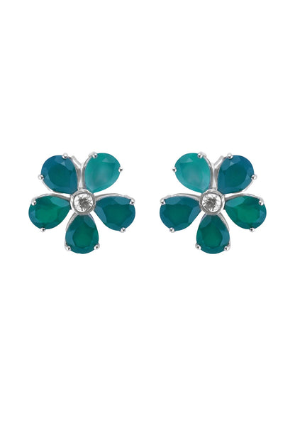 Promise Petal Onyx Studs 