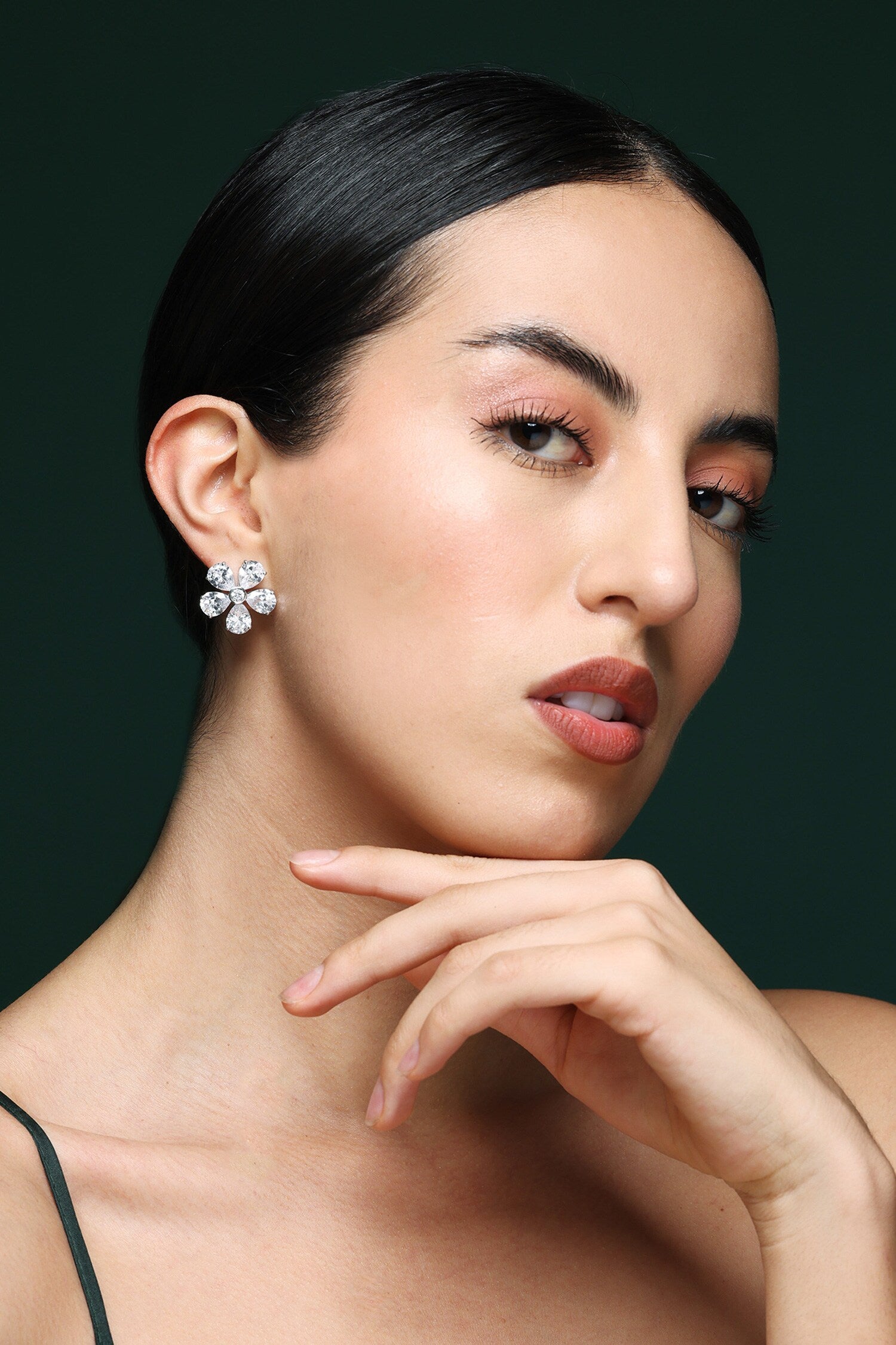 Promise Petal CZ Studs 