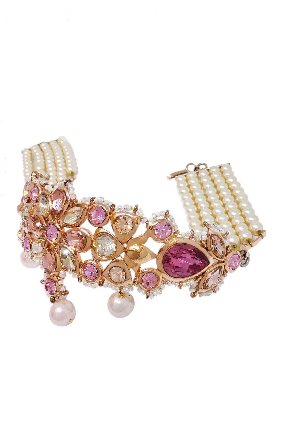 Quad Flora Embellished Choker 
