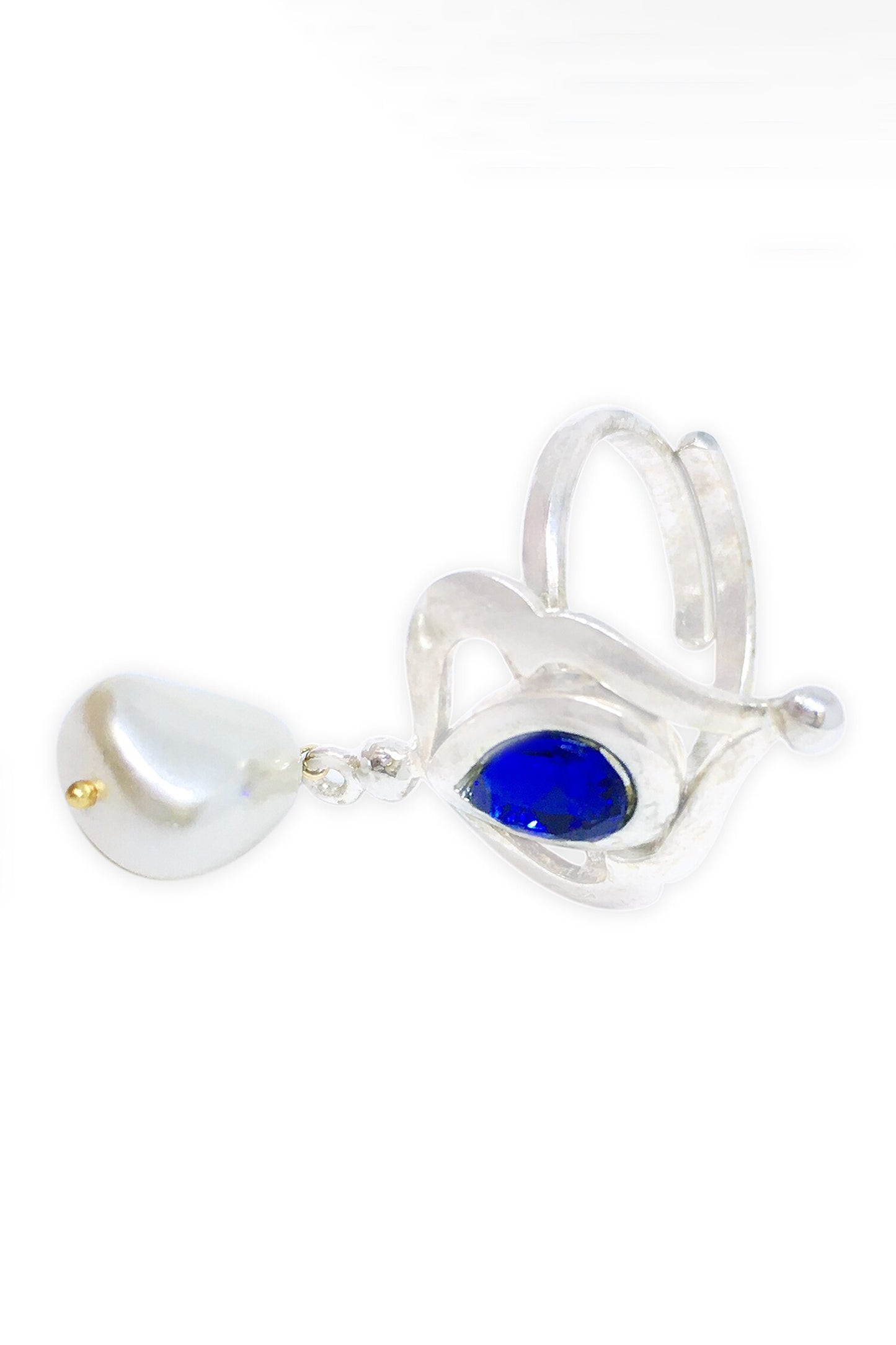 Clover Teardrop Embellished Ring 