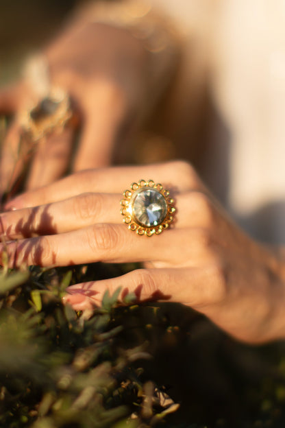 Flora Bloom Embellished Ring 