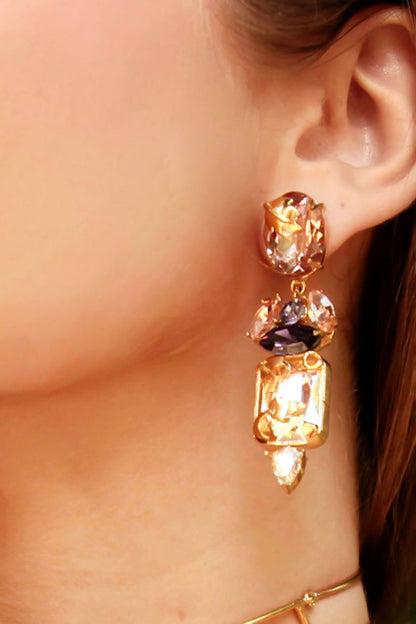 Blossom Crest Embellished Danglers 