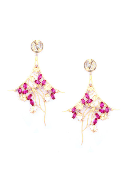 Ivy Bloom Embellished Earrings 