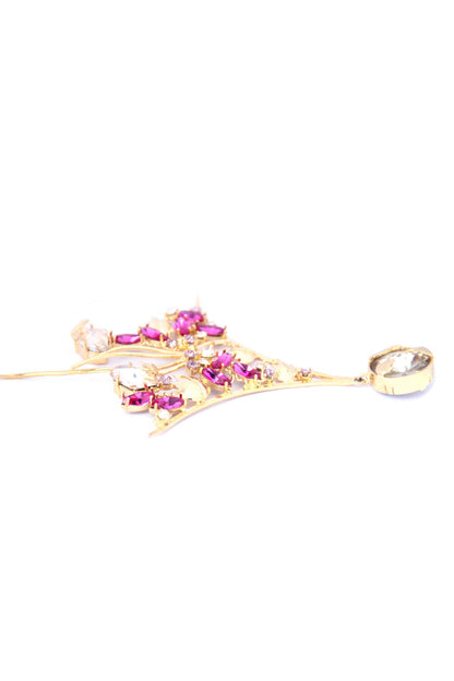 Ivy Bloom Embellished Earrings 