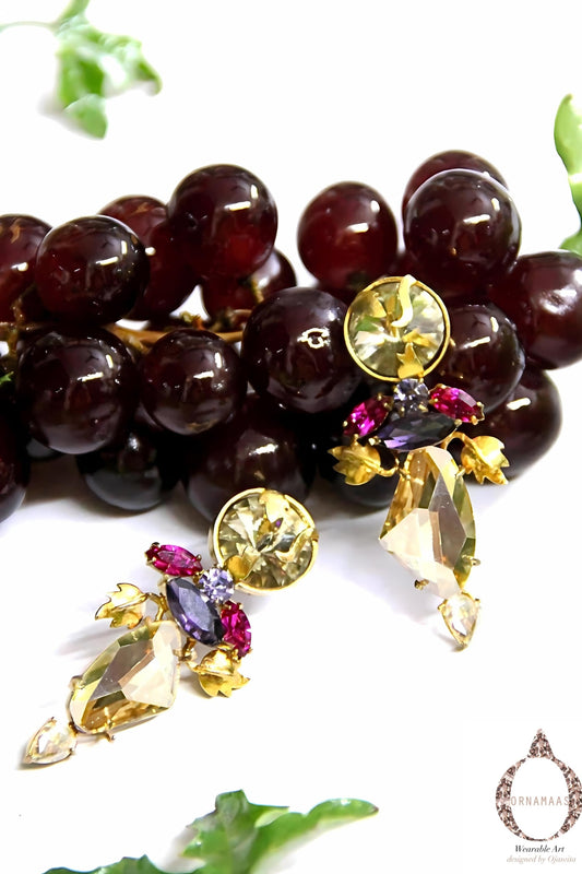Trellis Bloom Embellished Earrings 