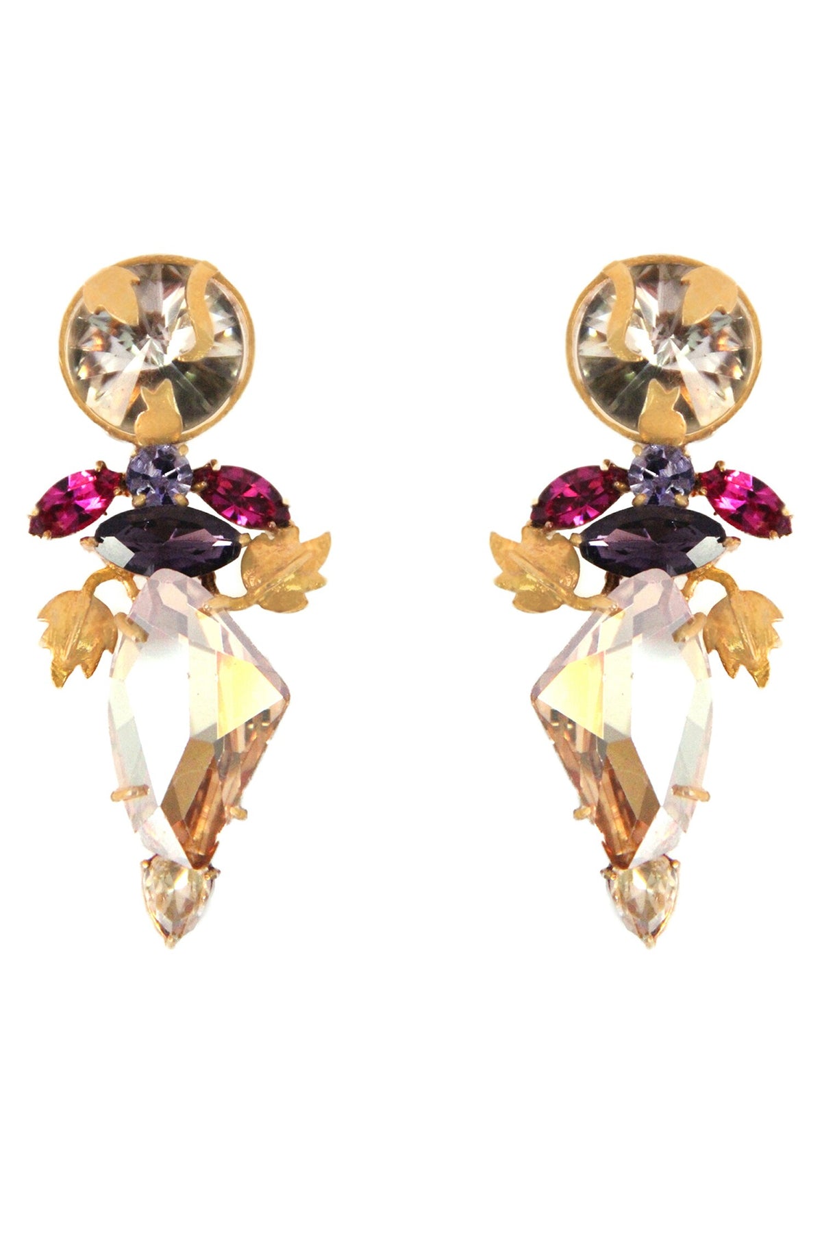 Trellis Bloom Embellished Earrings 