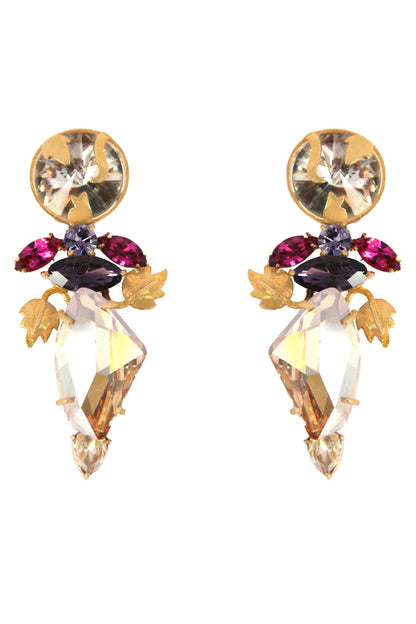 Trellis Bloom Embellished Earrings 