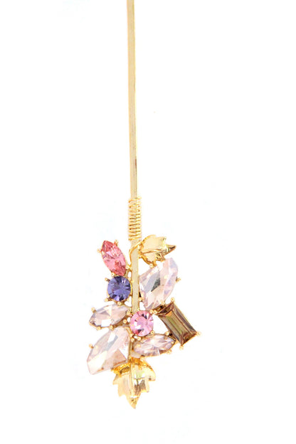 Fiore Vine Embellished Long Earrings 