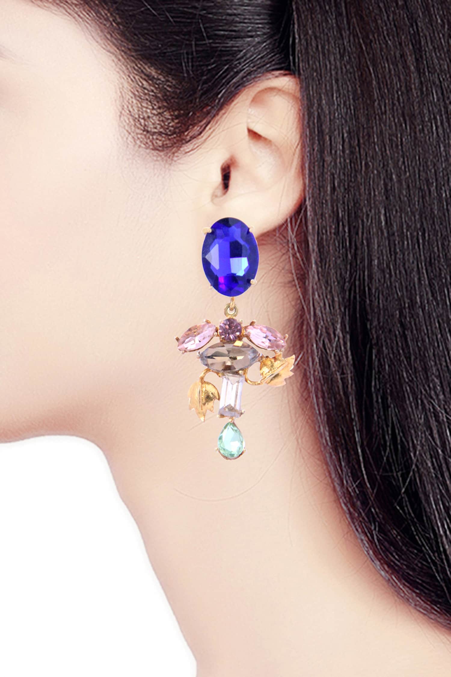 Dainty Stellar Embellished Drop Earrings 