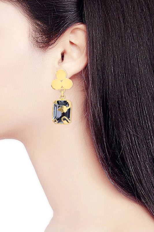 Quad Clover Bloom Embellished Earrings 
