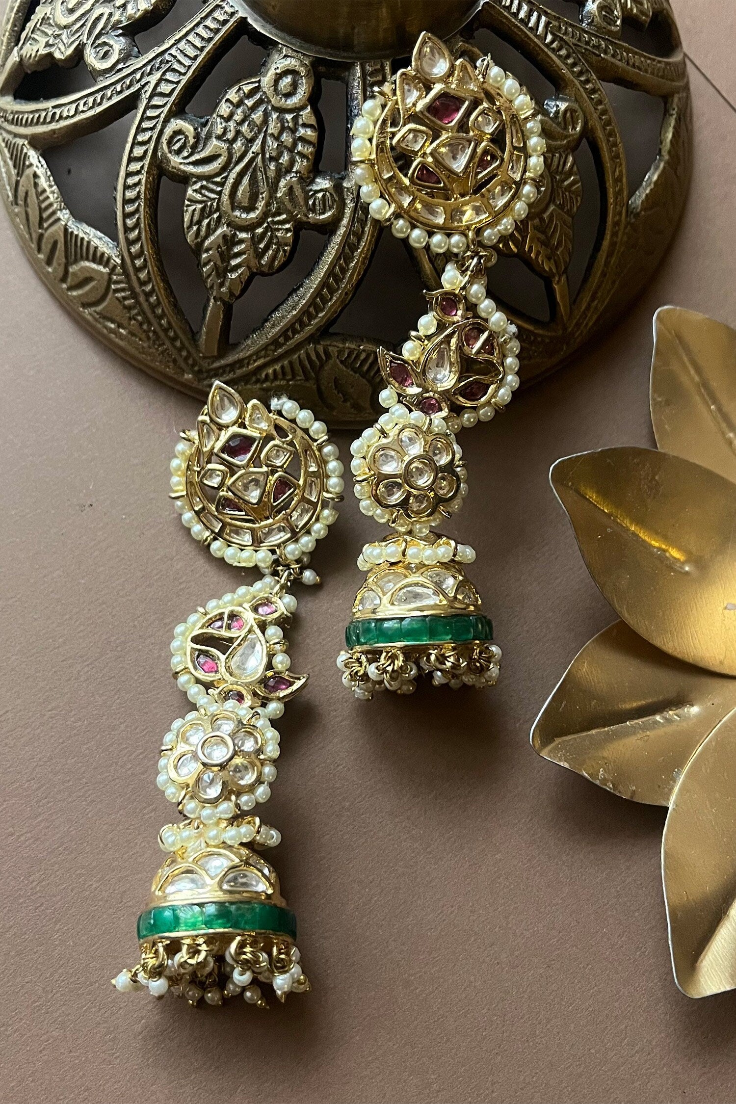 Kundan & Pearl Designer Earrings 