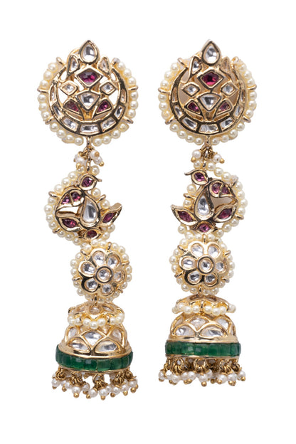 Kundan & Pearl Designer Earrings 