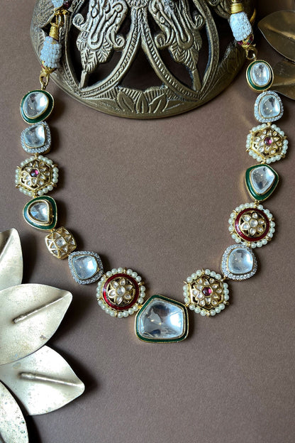 Geometric Cutwork Necklace 