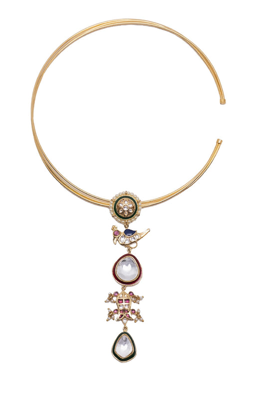 Indira Bird Motif Pendant Necklace 