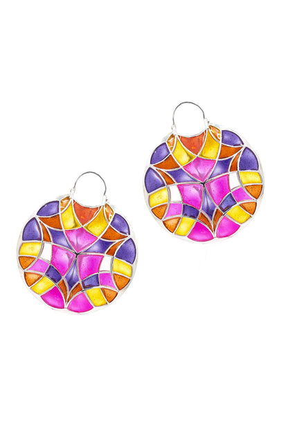 Polychrome Enamel Hoops 