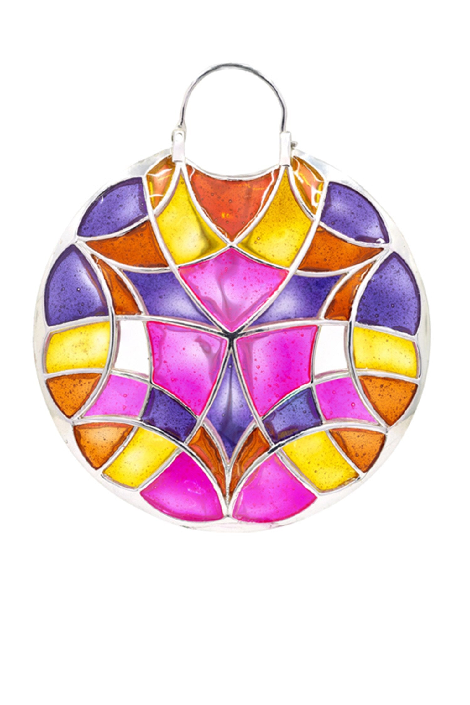 Polychrome Enamel Hoops 