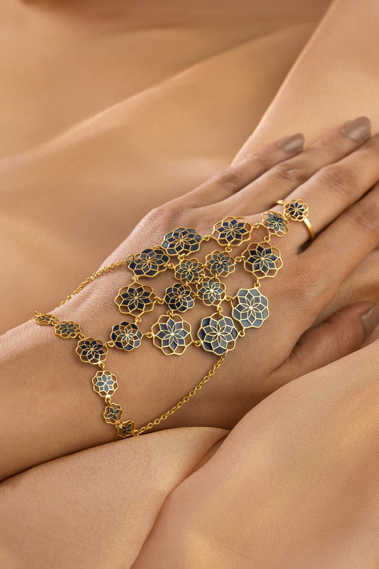 Bahar Enamelled Haathphool 