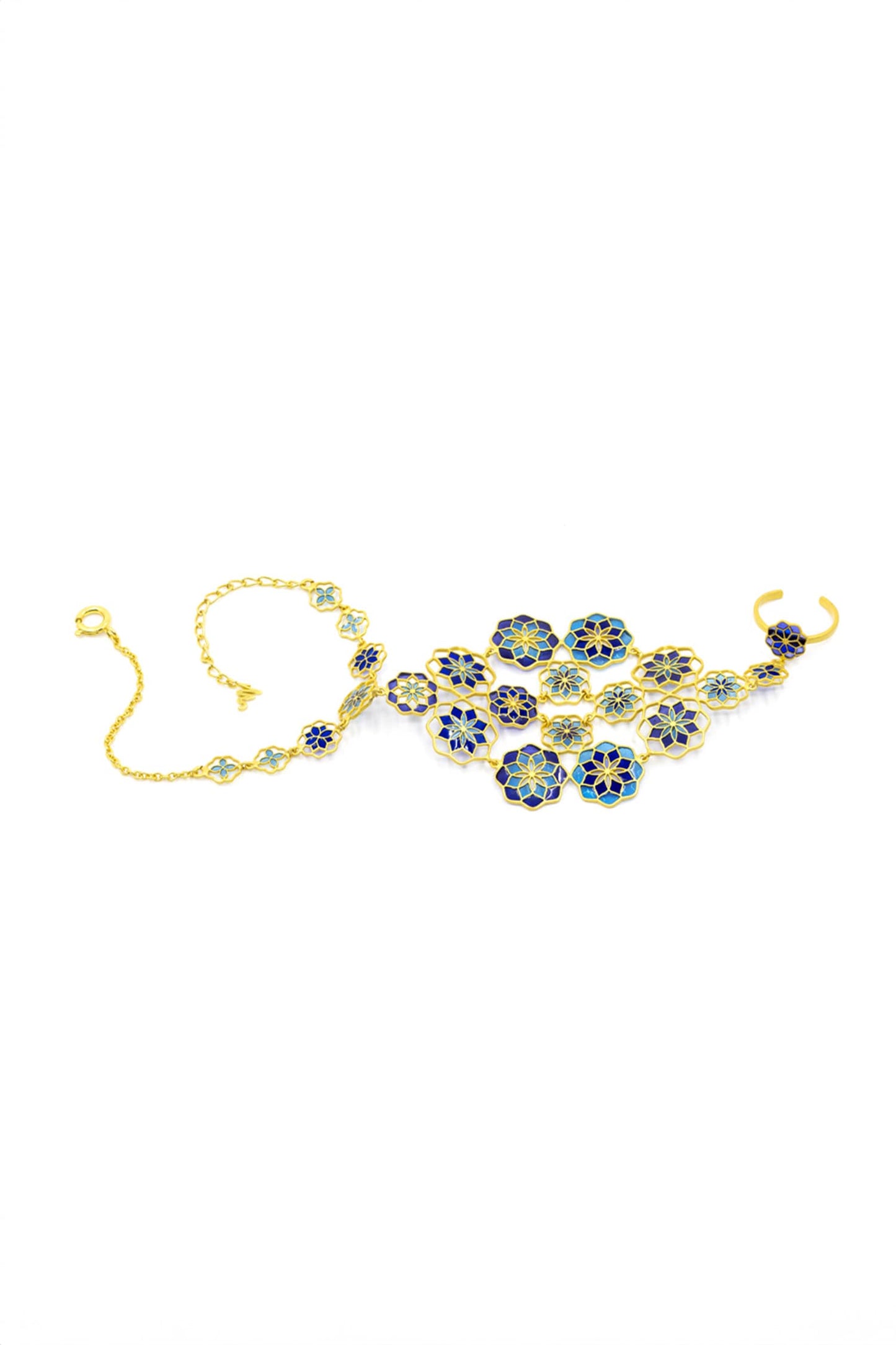 Bahar Enamelled Haathphool 
