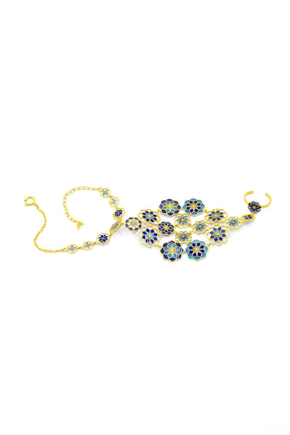 Bahar Enamelled Haathphool 