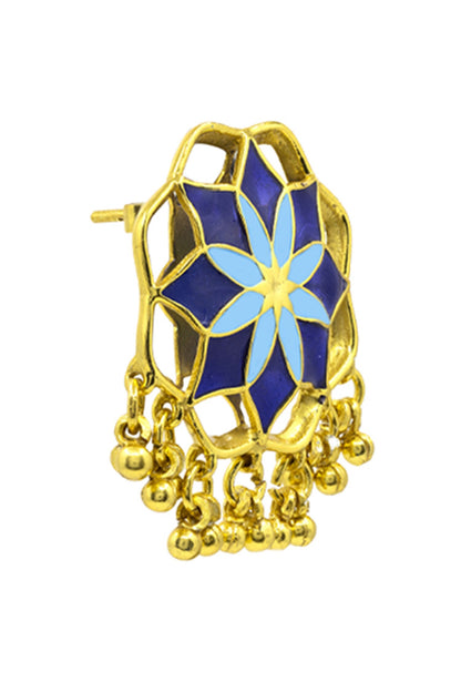 Kumud Enamelled Stud Earrings 