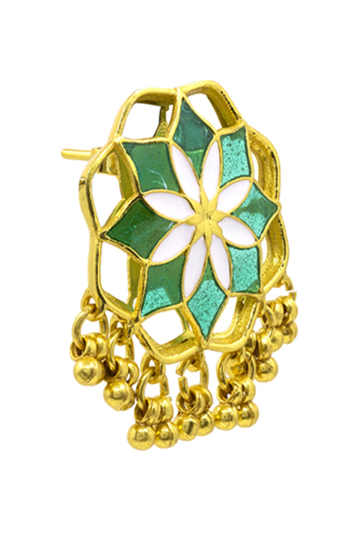 Kumud Bloom Enamelled Stud Earrings 