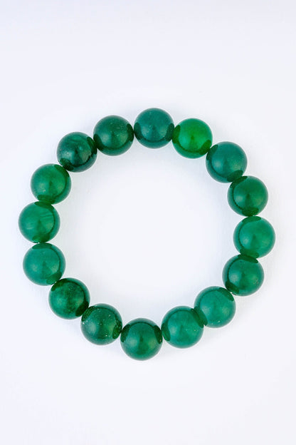 Round Onyx Bead Bracelet 