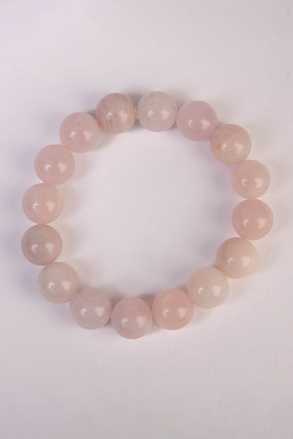 Adjustable Rose Quartz Gemstone Bracelet 