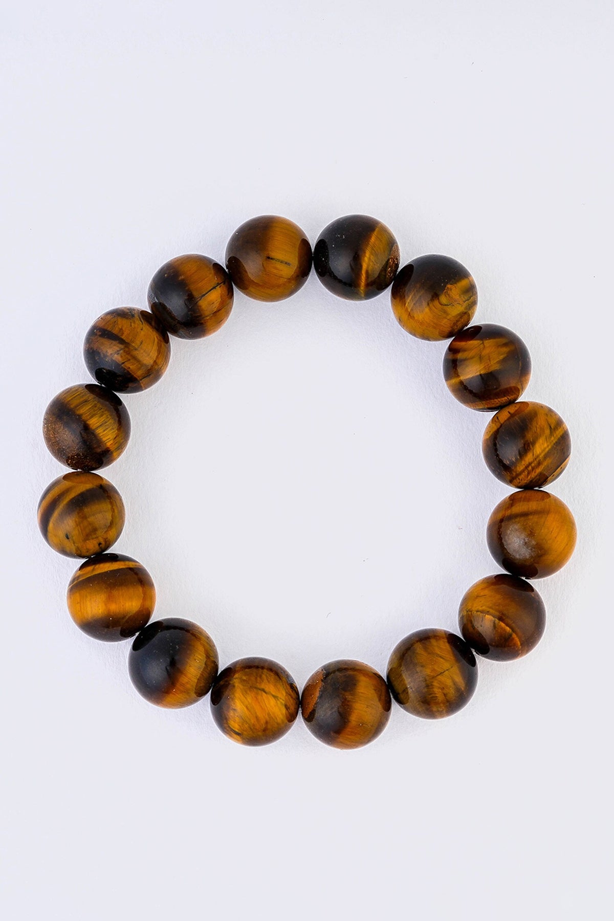 Brown Tigers Eye Bead Bracelet 