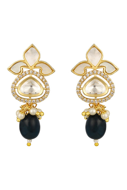Designer Moissanite Kundan Necklace Set 