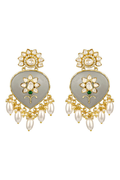 Micron Gold Plated Bahar Drop Earrings 