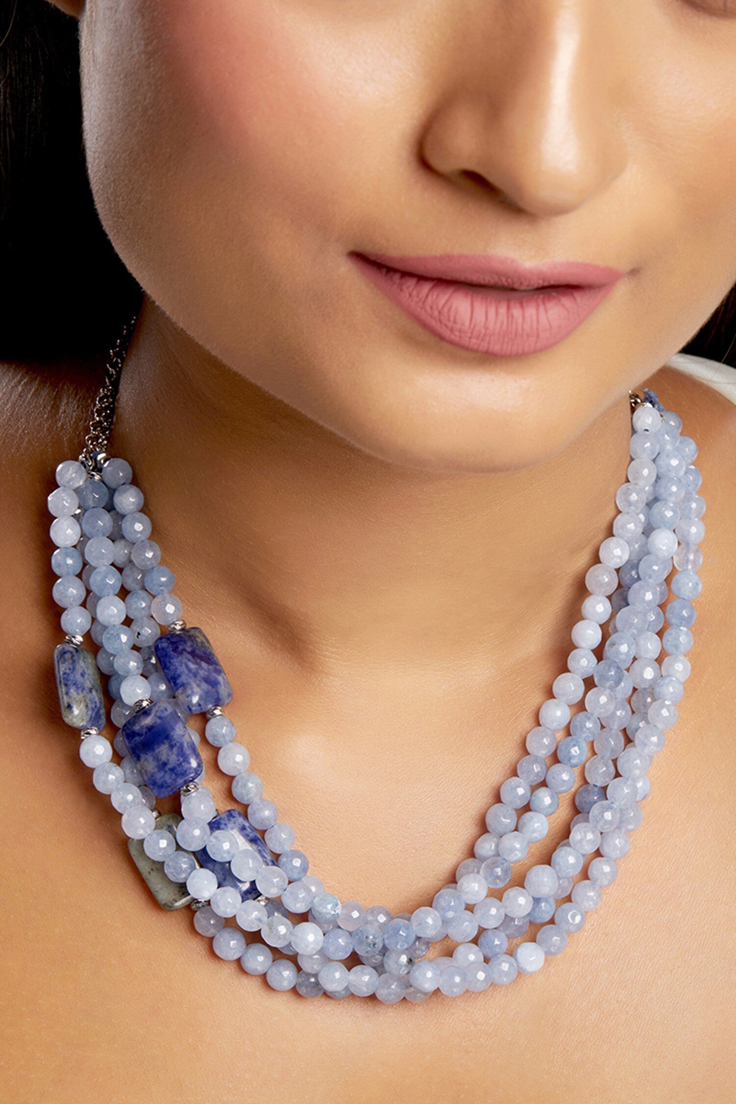 Multi Layered Agate Necklace 