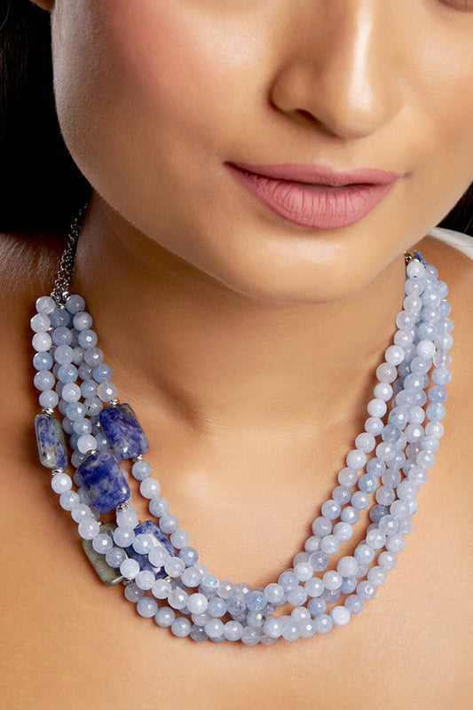 Multi Layered Agate Necklace 