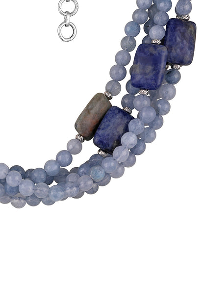 Multi Layered Agate Necklace 