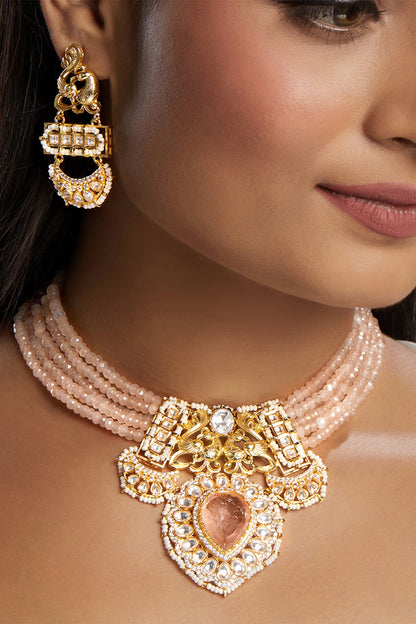 Mor Bahar Agate Necklace Set 