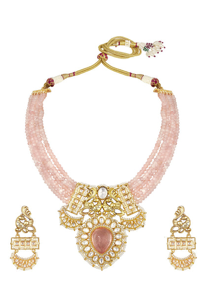 Mor Bahar Agate Necklace Set 