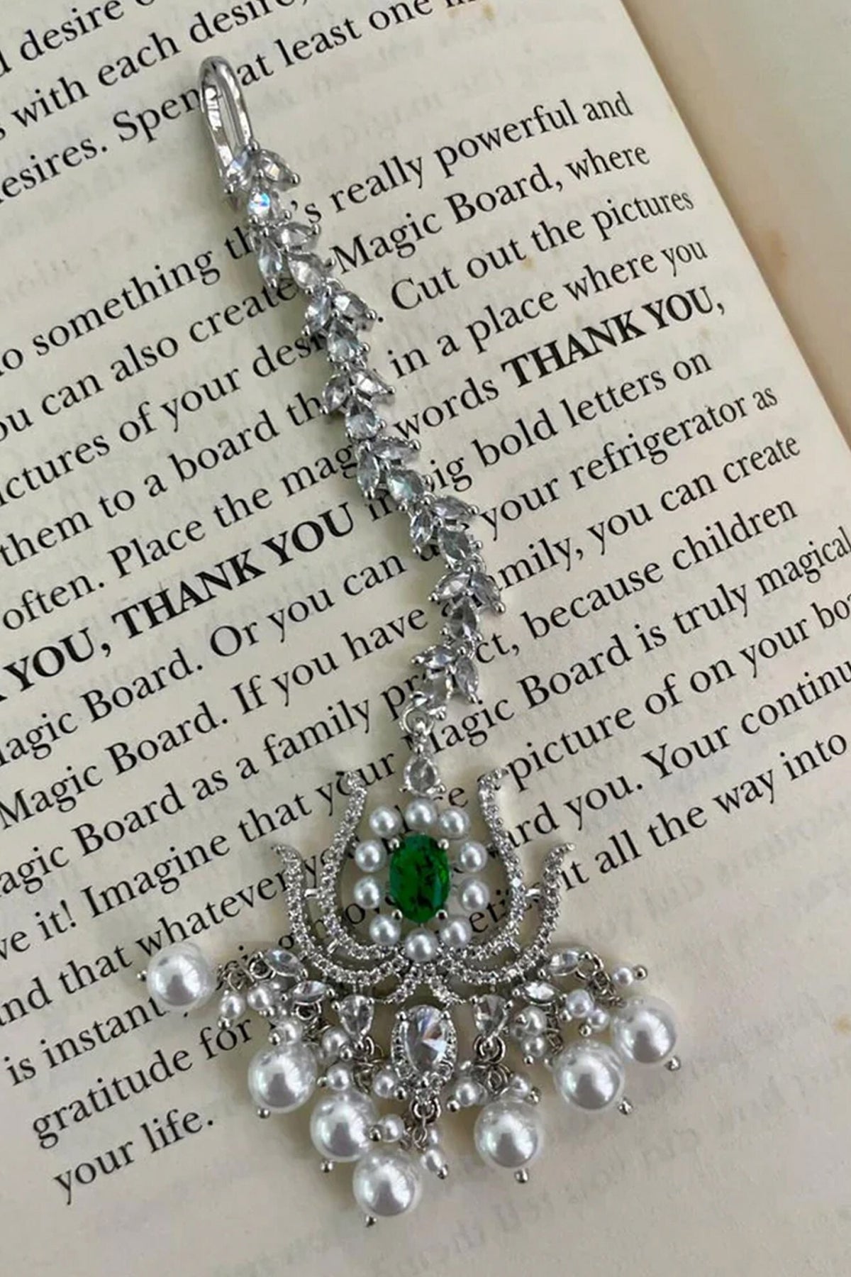 Emerald & Faux Diamond Choker Set 