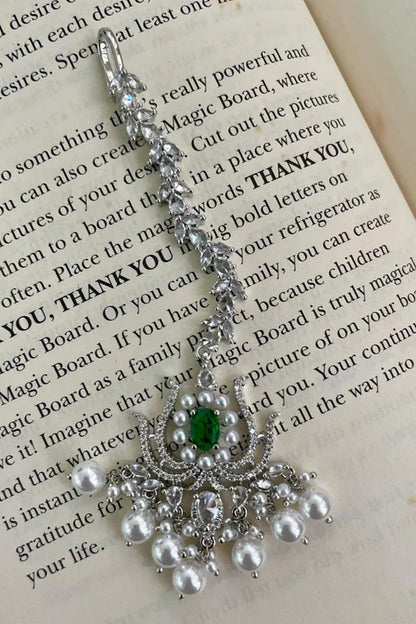 Emerald & Faux Diamond Choker Set 