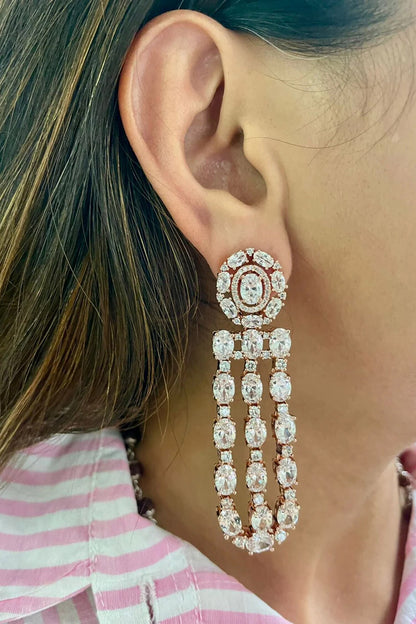 Five Layered Faux Diamond Necklace Set 