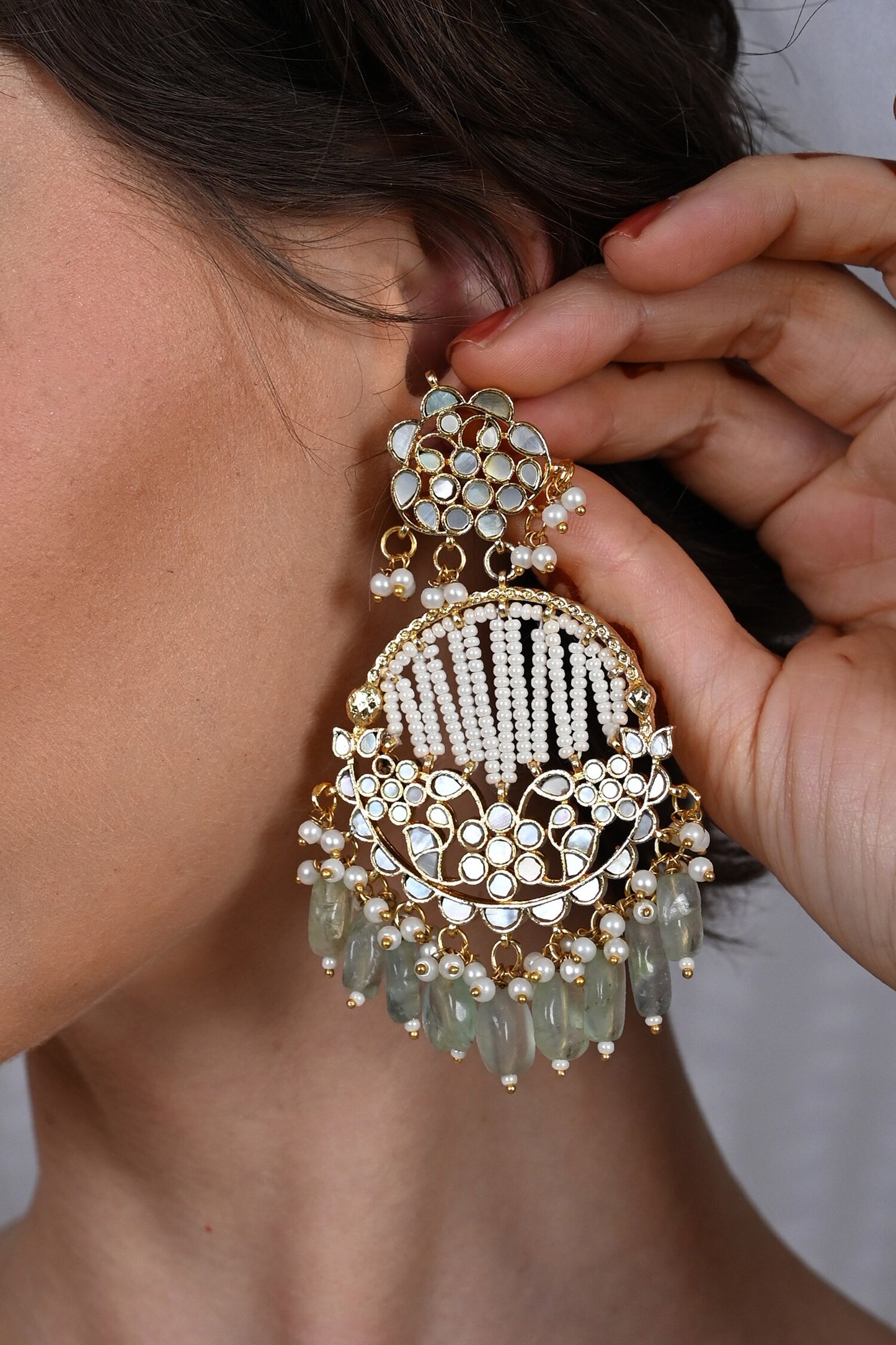Gold Plated Noor Bloom Chandbalis 