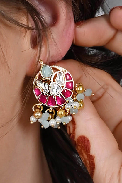 Bullian Bloom Kundan Embellished Choker Set 