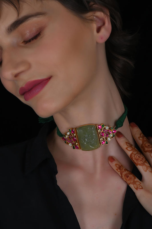 Gold Plated Kundan Choker 