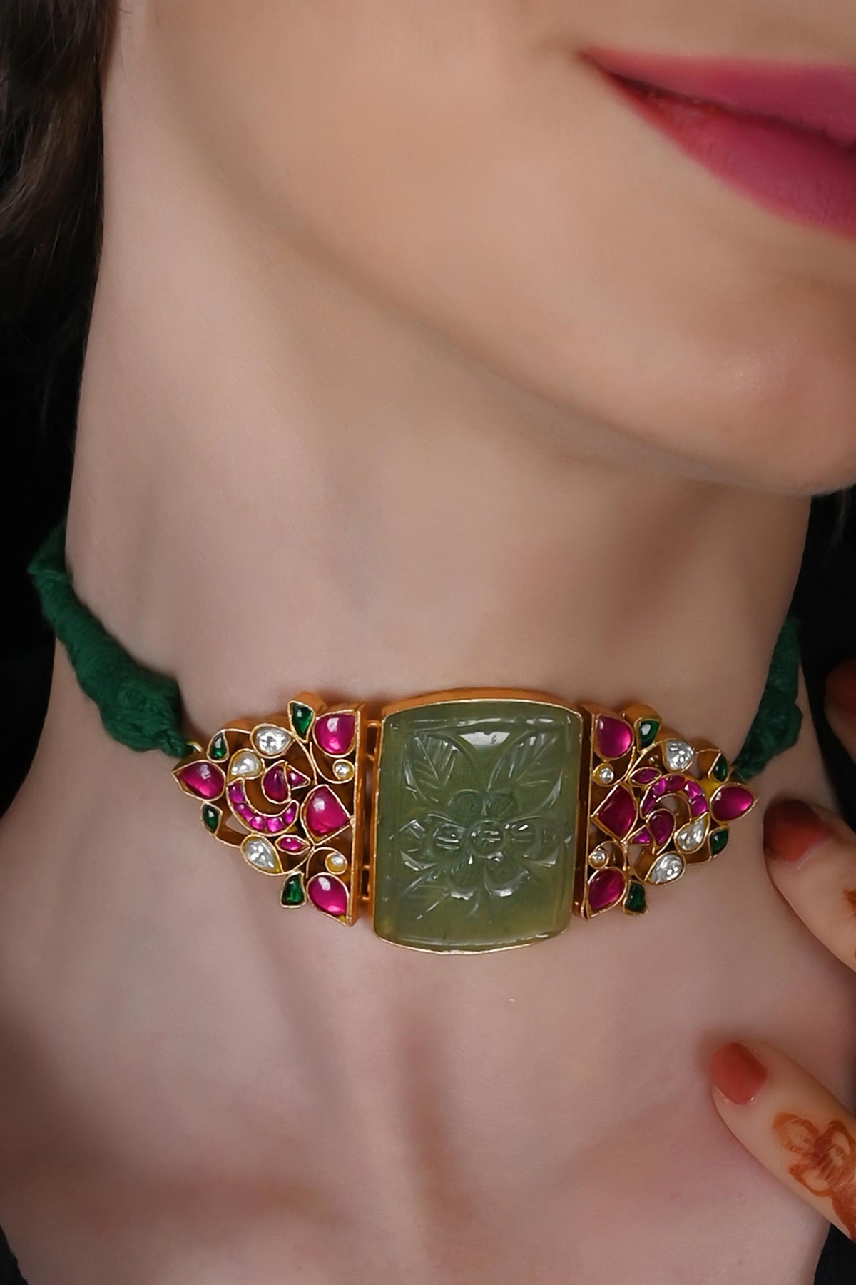 Gold Plated Kundan Choker 