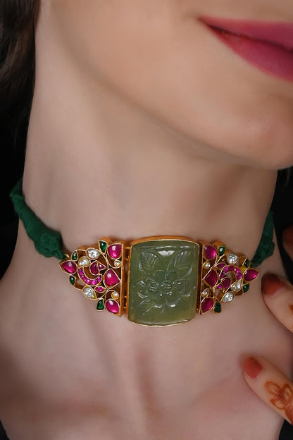 Gold Plated Kundan Choker 