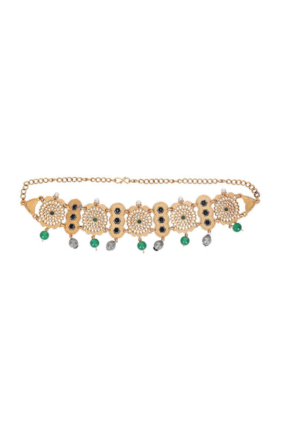 Floral Dual Tone Choker Set 